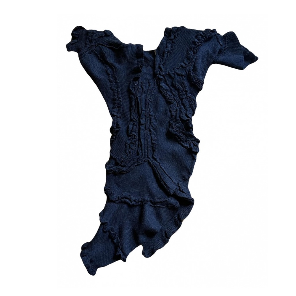 Vintage CdG tao ruffle knit top